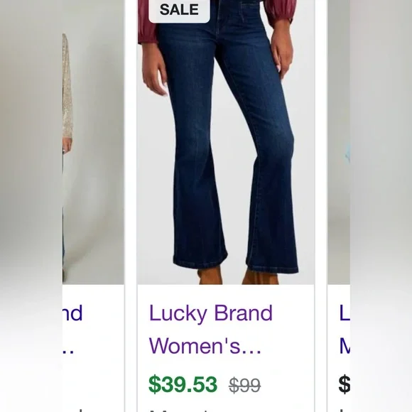 SALE!- NWOT Lucky Brand Stevie Flare jeans. Was $19 now summer sale $16 - Picture 5 of 15